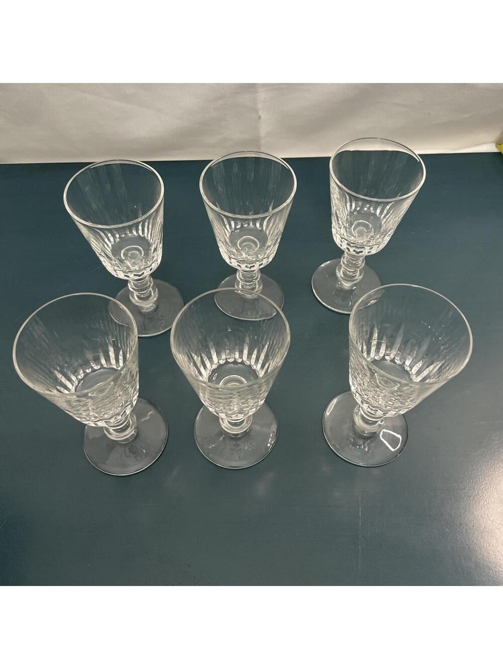 Set Of 6 Spikes Clear by TIFFIN-FRANCISCAN Claret Wine Glasses